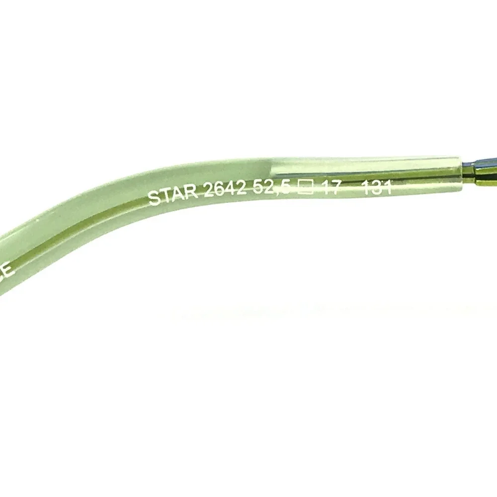 BOZ Eyeglasses Frames STAR 2642 Blue Anise Green Half Rim Cat Eye 52.5-17-131